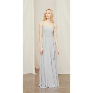 Amsale Long Bridesmaid Dress Campbell Sage